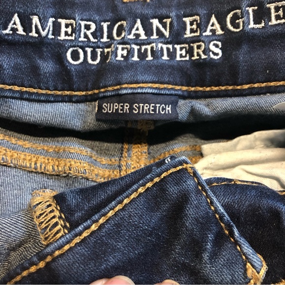 American Eagle Denim Shorts Super Stretch AEO Denim, MIDI Size 0 - Picture 6 of 11